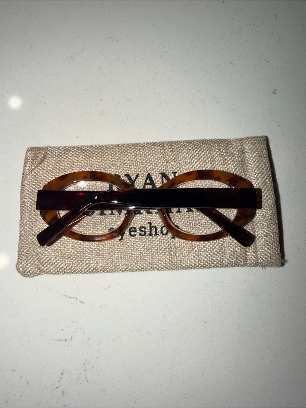 Ryan Simkhai River Tortoise Brown Oval Reading Glasses +1.5 Blue Light Filter - Picture 6 of 6